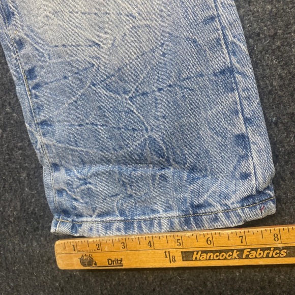 Pepe Jeans Y2K Women 25 F73 Light Wash Straight Leg Low Rise Denim Jeans Faded - Picture 10 of 12